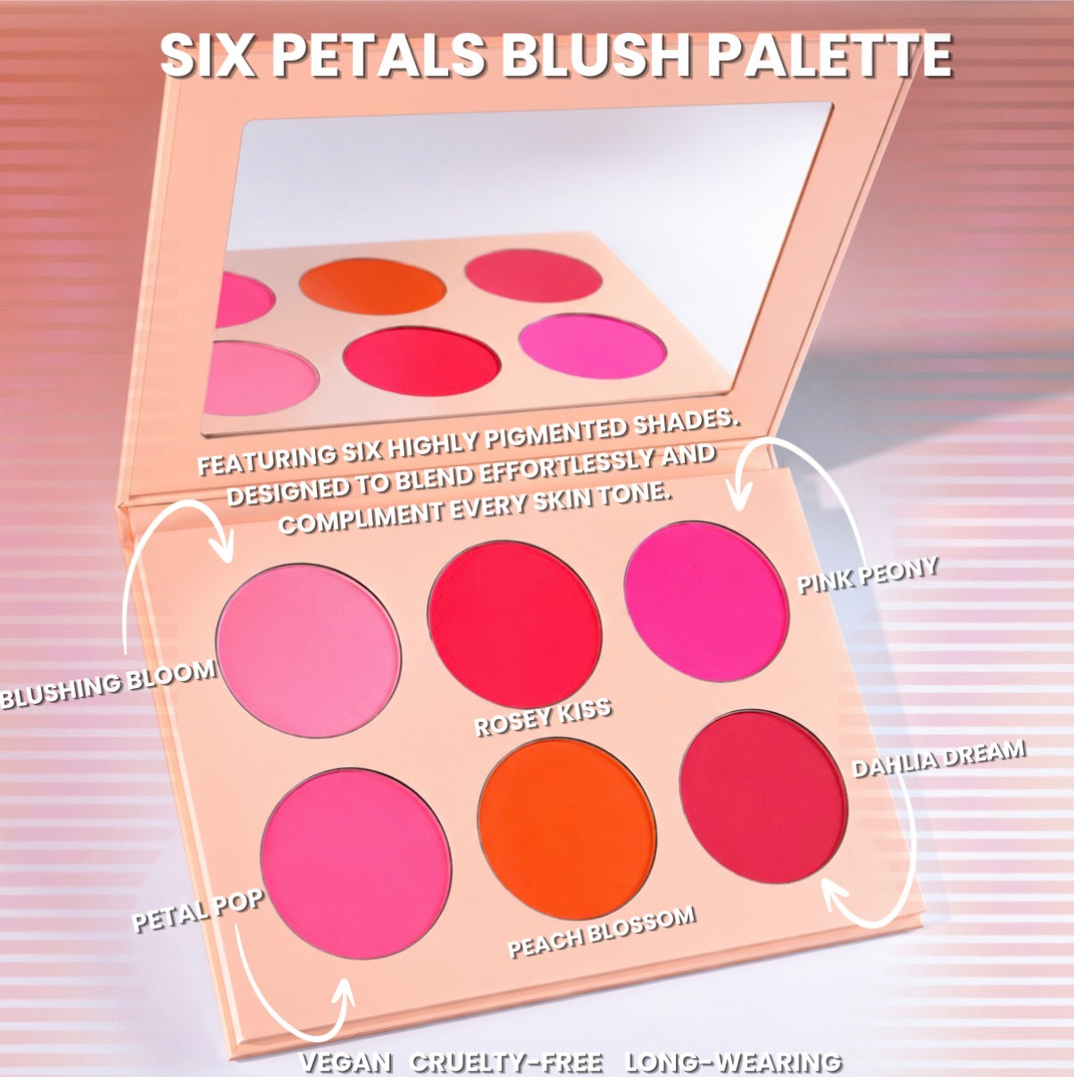 BARE KISS SIX PETALS BLUSH PALETTE